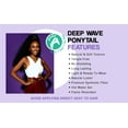 thumbnail image 3 of Darling Deep Wave Wrap Around Ponytail, 20 inch, #1B, Adult, Female, 3 of 9