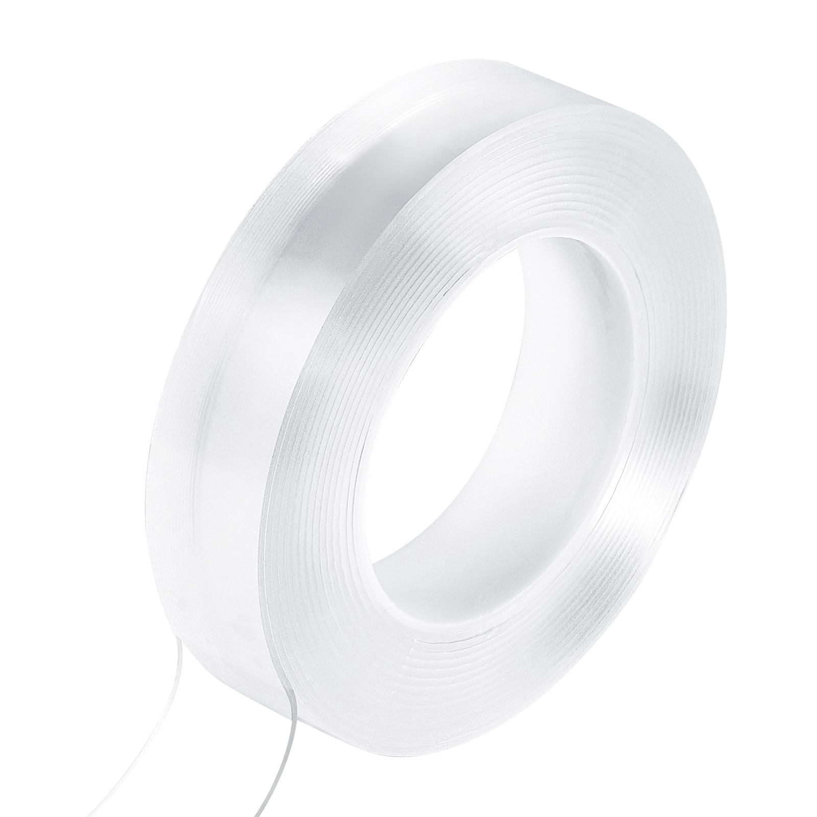 Double Sided Tape Heavy Duty, 16 ft Long Nano Mounting Tape, Strong Adhesive & Reusable, Clear Two Sided Wall Tape, Removable Poster Picture Hanging Strips for Home, Office, Car, Outdoor Use