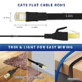 thumbnail image 3 of Cable Ethernet Qiuean CAT8 de 15 m, 40 Gbps, 2000 Mhz, módem router, 3 of 7