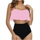 thumbnail image 2 of Traje de baño de 2 piezas para mujer, trajes de baño para mujer, conjunto de traje de baño con volantes para mujer, 2 of 6