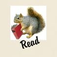 thumbnail image 3 of CafePress - Squirrel Reading Book T Shirt - Men's Classic Graphic T-Shirt, 3 of 4