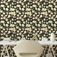 thumbnail image 2 of Ambesonne Leafy Floral Peel & Stick Wallpaper for Home, Modern Leaves Tropical, 13"x72", Dark Cocoa Reseda Green, 2 of 5