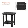 thumbnail image 2 of CHYVARY Outdoor Side Table, Adirondack Coffee Table Made of All-Weather Poly Lumber for Patio, Beach, Garden and Deck,Black, 2 of 6
