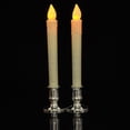 thumbnail image 3 of Velas Pilar Vela de Té Vela de Iglesia con Base de Soporte Funciona con Pilas, Fiesta Blanco - Base plateada, 3 of 5
