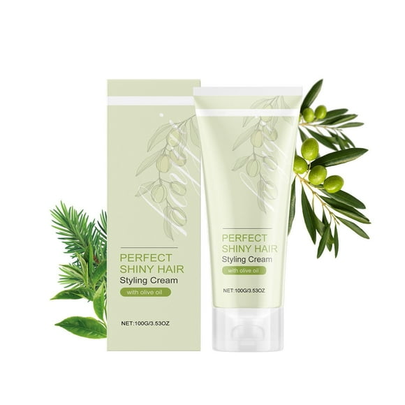 Deals! Gspmoly Hair Styling Cream, Curly Hair Styling Cream Replenishes and Improves Frizz Creating A Natural Look 100G Men'S Styling Cream