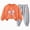 R599-Orange, variant on NOLDARES Toddler Girl Baby Outfits Clothing Long Sleeve Soft Tee Joggers 2 Piece Clothes Set Cute for School(Orange,8-9 Y)