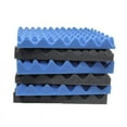 thumbnail image 4 of 6 Pack Black + blue / Charcoal egg foam acoustic tiles soundproofing foam panels sound insulation soundproof foam padding sound dampening Studio padding 30x30x3.8cm, 4 of 8