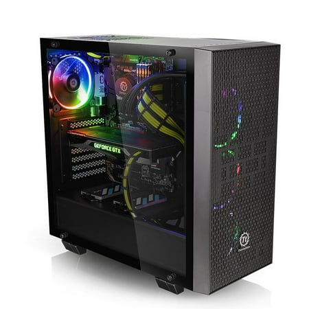 Thermaltake Core G21 Tempered Glass ATX Gaming Desktop Computer Chassis - (Best Gaming Desktop Case)