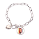 thumbnail image 1 of Huellas dactilares de la bandera alemana Pulsera de cadena de corazón joyería encanto moda, 1 of 3