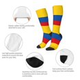 thumbnail image 4 of Colombian Flag Knee High Socks for Women Long Leg Warmers Socks, 4 of 7