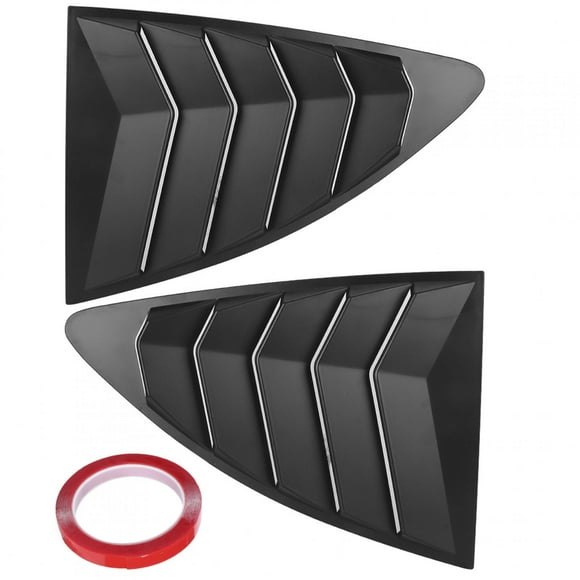 Window Side Vent,Matte Black Car Window Car Side Deflector Louver Vent Trim Professional Grade