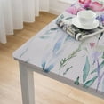 thumbnail image 4 of HAOXIT Spring Tablecloth for Rectangle Tables, Spill Proof &amp; Washable Floral Table Cloth with Watercolor Wild Flowers, Table Cover for Outdoor Picnic, Dinner Decor(Rectangle) 46*46, 4 of 7
