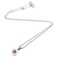thumbnail image 3 of Pre-Owned Bvlgari 750WG Pink Sapphire Women's Necklace 750 White Gold (Good), 3 of 9