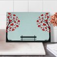 thumbnail image 2 of Tree of Life Cutting Board, Trees with Hearth Shaped Leaves and a Bench Love Romance Nature Design, Decorative Tempered Glass Cutting and Serving Board, Small Size, Black Red White, by Ambesonne, 2 of 5