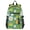 Cute Frog Leaf Flower, variant on 14" Laptop Backpack Waterproof Airline Approved Stylish Casual Daypack for Travel Business College Work, White Soft Brush Stroke