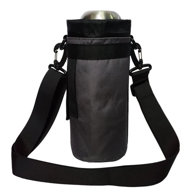 Pochette pour bouteille d'eau, porte-bouteille d'eau avec sangle en bandoulière, pliable et légère en maille pour randonnée, cyclisme, fitness, noir Pochette pour bouteille d'eau, porte-bouteille d'eau avec sangle en bandoulière, pliable et légère en maille pour randonnée, cyclisme, fitness, noir