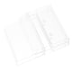 thumbnail image 5 of 2 estuches transparentes de plástico para cintas de casete, ideales para guardar cintas de audio y grabar audio en blanco. Perfectos para el hogar o la tienda., 5 of 7