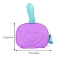 thumbnail image 2 of Bolsa de cosméticos para mujer, bolsa de aseo suave para uso diario para niñas (púrpura), 2 of 4