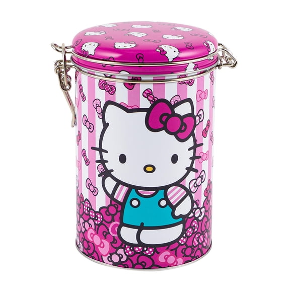 Hello Kitty Pink Round Lock Top Canister, 92060
