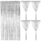 thumbnail image 1 of 2 cortinas metálicas con flecos de oropel para fiestas, cumpleaños y graduación., 1 of 5