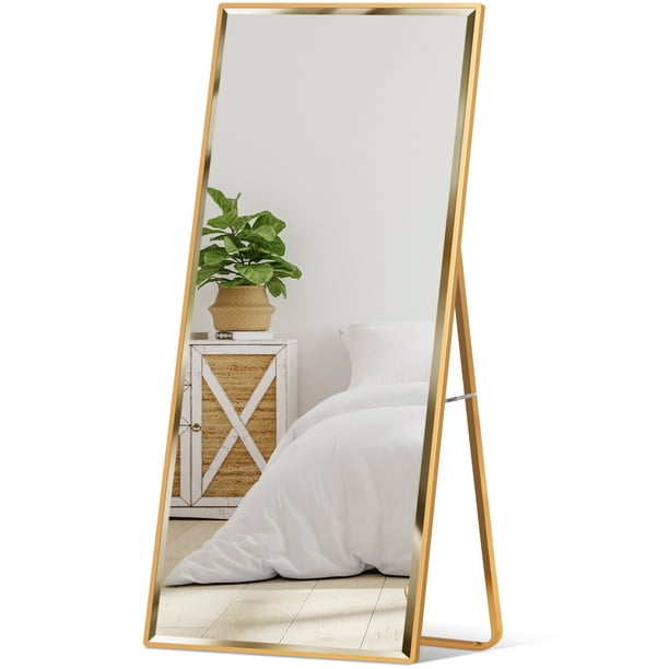 Leaning Floor Mirror Gold, Free Standing Full Length Mirror Nz