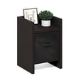 thumbnail image 5 of Furinno Viola End Table, Side Table with Storage Bins, Dark Oak/Black, 5 of 5