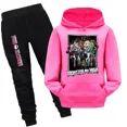 thumbnail image 2 of Nueva sudadera con capucha Monster High Boutique, ropa para correr para niños, sudadera con capucha y pantalones, conjunto de 2 piezas, ropa deportiva para niñas pequeñas, 2 of 5