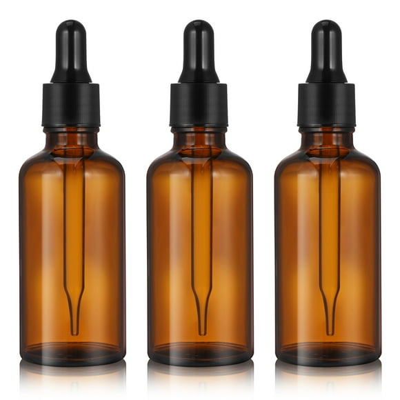 MIANGASTORE 12 Pack Bottles with Glass Droppers, Empty Refillable Essential Oil Bottles Glass Dropper Bottles for Essential Oils for, Chemicals, Aromatherapy- 50ml