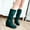 Green, variant on Tejiojio Clearance Women's Winter Flat Shoe Round Toe Thicken Wedges Ladies Long Tube Boots
