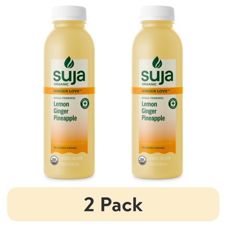 (2 pack) Suja Organic Ginger Love Cold Pressed Juice with No Added Sweeteners, 13.5 fl oz