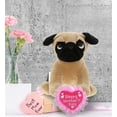 thumbnail image 6 of DolliBu Happy Mother's Day Super Soft Sitting Pug Dog Plush Figure - Cute Stuffed Animal with Pink Heart Message for Best Mommy, Grandma, Wife, Daughter - Cute Pet Dog Plush Toy Gift - 8" Inches, 6 of 7