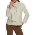 thumbnail image 1 of Abrigo de doble botonadura de INSPIRE CHIC para mujer con bufanda, abrigo de moda de invierno, 1 of 6