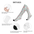thumbnail image 5 of Lsque Cute Flamingo Pattern Sport Compression Socks for Men & Women 15-20 mmHg Knee High Nurse Pregnant Running Medical and Travel Athletic, 5 of 6