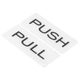 thumbnail image 1 of Unique Bargains Push Pull Door Signe Acrylique Auto-Adhésif Rectangle Autocollant Blanc 2 Pack, 1 of 6