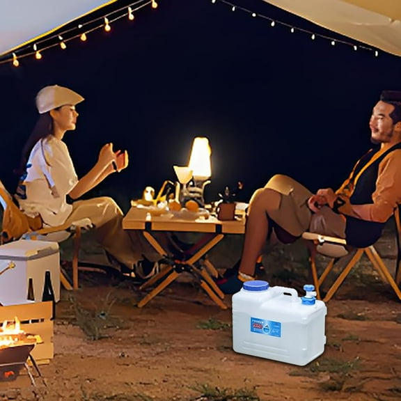 Portable Water Container with Spigot - Large Capacity Camping Water Jug for Outdoor, Hiking, Emergency Preparedness & Hurricane Supplies, Leakproof Water Storage with Faucet for Car, RV & Travel