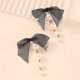 thumbnail image 4 of Vintage Pearl Drop Dangle Earrings Lightweight Black Pink Cute Bow Earrings Fashion Statement Ear Jewelry for Women and Girls (Black), 4 of 4