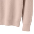 thumbnail image 5 of TKKCS Mens Mock Neck Ribbed Knit Sweater Fall Winter Casual Soft Warm Loose Fit Long Sleeve Pullover Sweaters Pink 4XL, 5 of 6