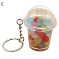thumbnail image 1 of LLavero de taza de caramelo de palomitas de maíz de bocadillos de simulación, colgante de decoración de bolsa de pareja de estudiantes, 1 of 5