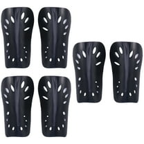 3 Pairs Football Pads Shin Guards Soccer Youth Socks Child Black