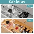 thumbnail image 6 of Deluxe Desktop Drawer Organizer Set - Transparent, Multifunctional Storage Boxes for Bathroom, Bedroom, Living Room - Space-Saving, Adjustable, Stackable, 6 of 11