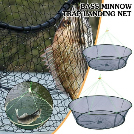 FurNest Foldable Drop Fishing Landing Net Crayfish Shrimp Catcher Tank Casting Network Mesh For Fish B2S9 Eels Cage Bait Crab Prawn