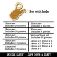 thumbnail image 2 of West Virginia State Silhouette Wood Mini Charms Shapes DIY Craft Jewelry - With Hole - 25mm (7pcs), 2 of 7
