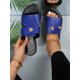 thumbnail image 1 of opean And American New Style Women's Summer Flat Sandals With Large Flower Buckle For Plus Size, 1 of 4