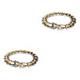 thumbnail image 3 of Thinsony Distinctive Gothic Punk Dragon Scale Bangle 48 inches Cool and Contemporary Light Gold 7.48 Inch 2Set, 3 of 6