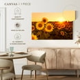 thumbnail image 5 of Elephant Stock Sunflower Field Sunset Wall Art - Horizontal Canvas Wall Art - Living Room Wall Decor - Nature Canvas - Yellow And Green Decor - 48" x 32", 5 of 8