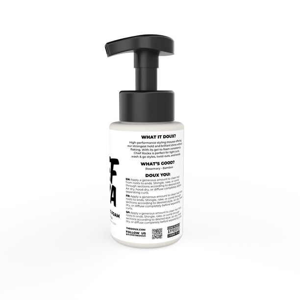 The Doux Chief Rocka Xtreme Hold Setting Foam 8oz. All Hair Types