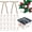 Khaki+Pom Poms, variant on Velvet Bows Kit for Christmas Decorations 24 Pre-Tied Velvet Bows and 6 Glitter Candy Canes for Tree, Wreath, and Gifts