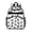 Black Cat and Paw Print White Pattern-2, variant on Astronaut Cat Black Pattern Cute School Backpack Bag for School with Padded Back and Adjustable Shoulder Straps 15.25"x11.5"x5.25"