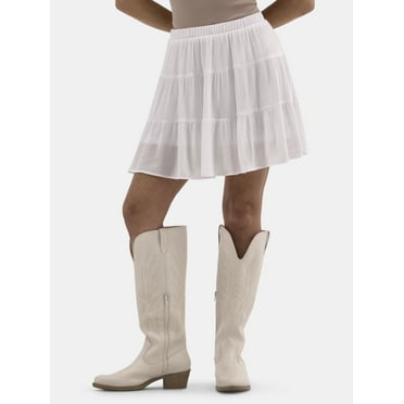 No Boundaries Tiered Mini Skirt, Women's