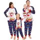 thumbnail image 1 of 2024 pijamas navideños a juego para la familia, trajes para bebés y niños adultos, Tops + Pantalones, 2 uds., ropa de dormir de Navidad, pijamas, ropa para perros, 1 of 4